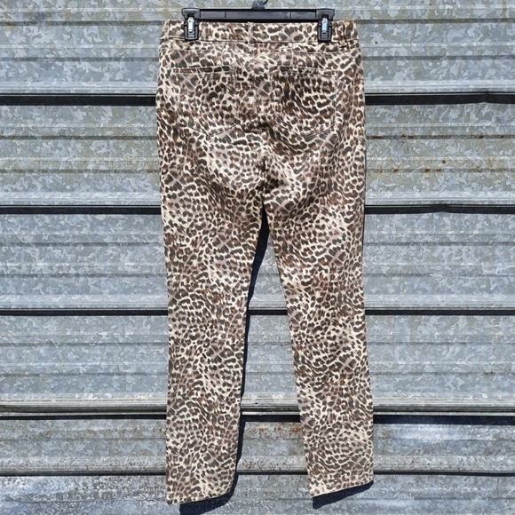 Cheetah Print Vanilla Star Skiny Jeans - Picture 6 of 11